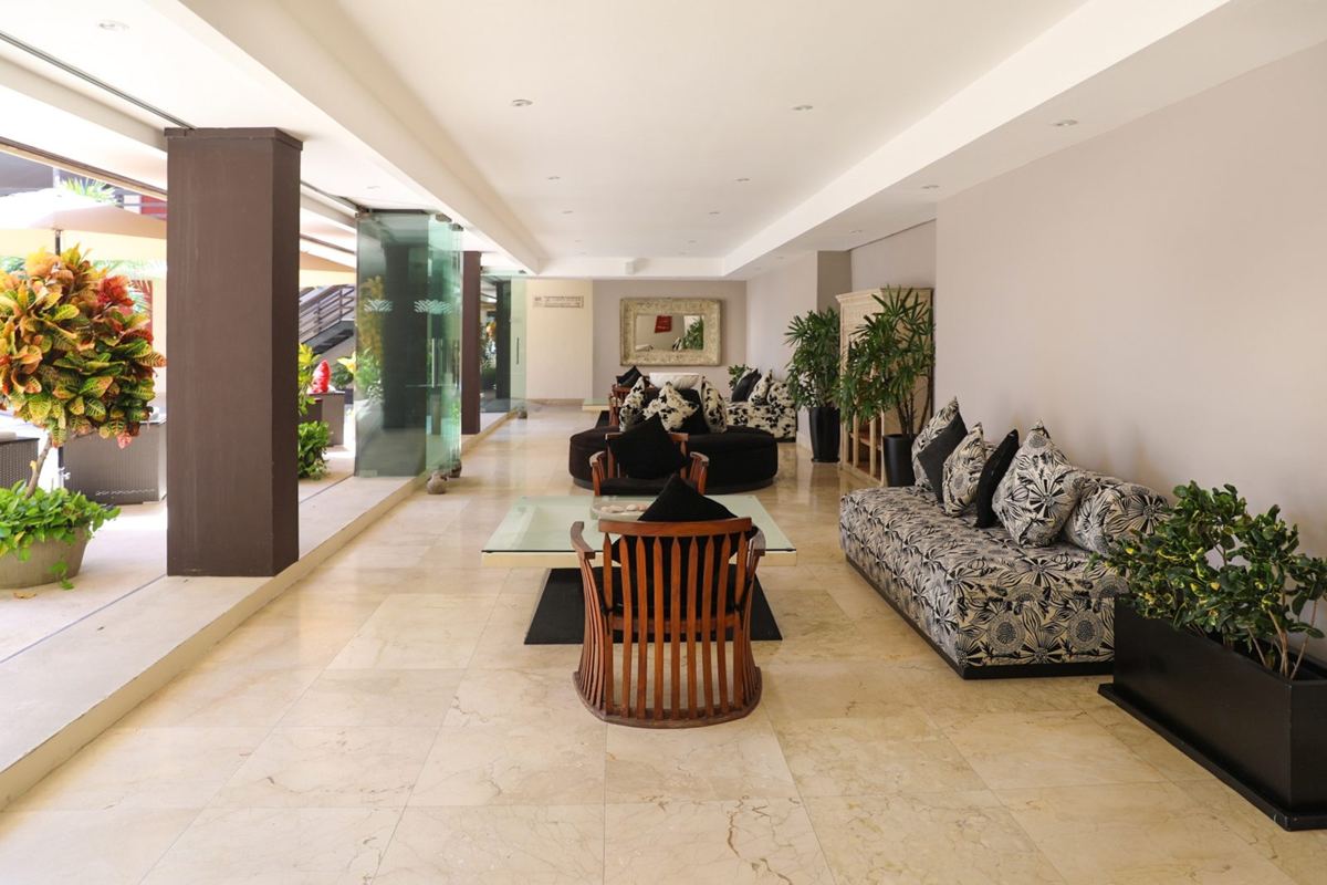 A common lounge inside the building